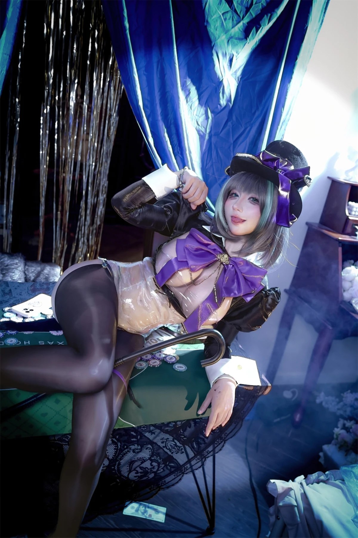 九曲Jean Cosplay 柴郡绚烂夜梦