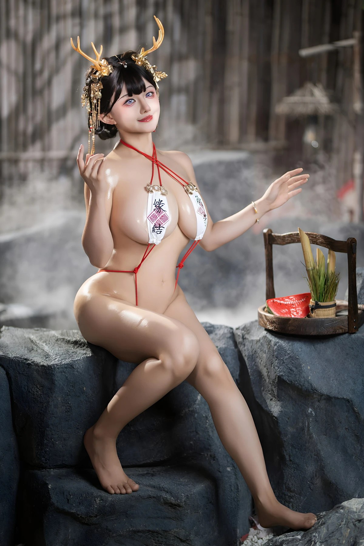 虎牙古阿扎泉之龙精灵Cosplay
