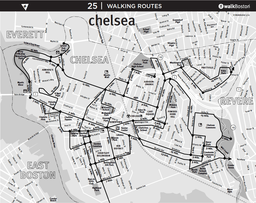 Chelsea Walking Map WalkBoston is now WalkMassachusetts