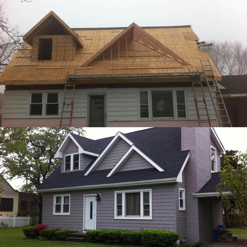 Residential siding installation