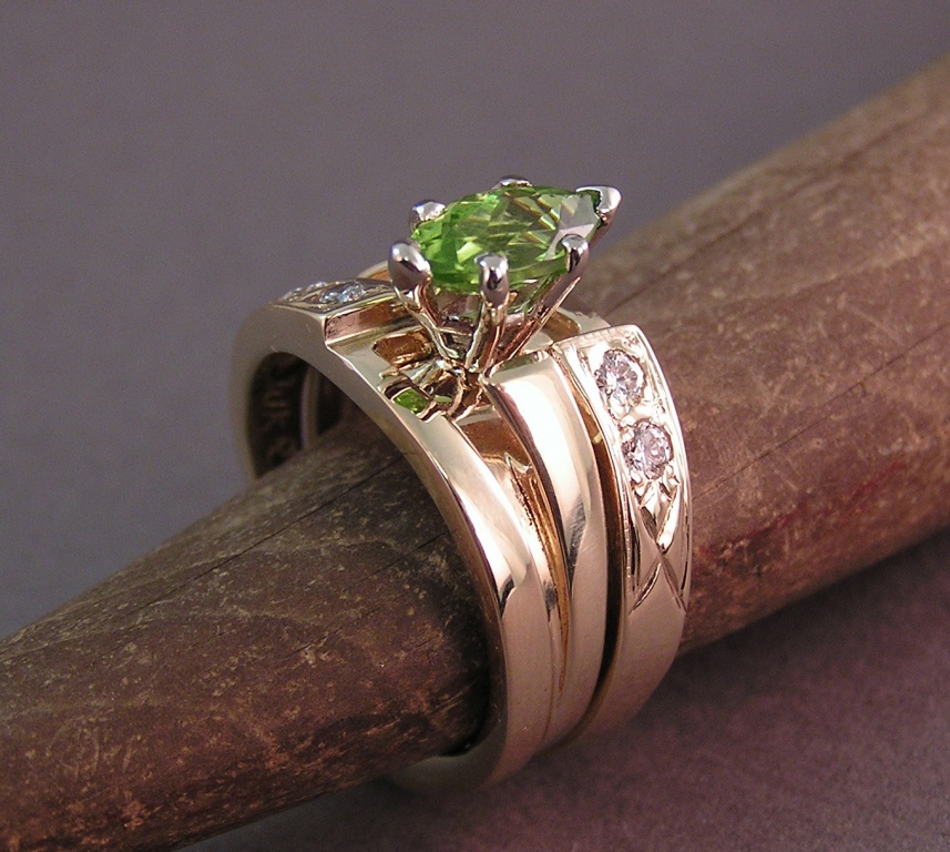 Jessa’s Peridot Wedding Rings