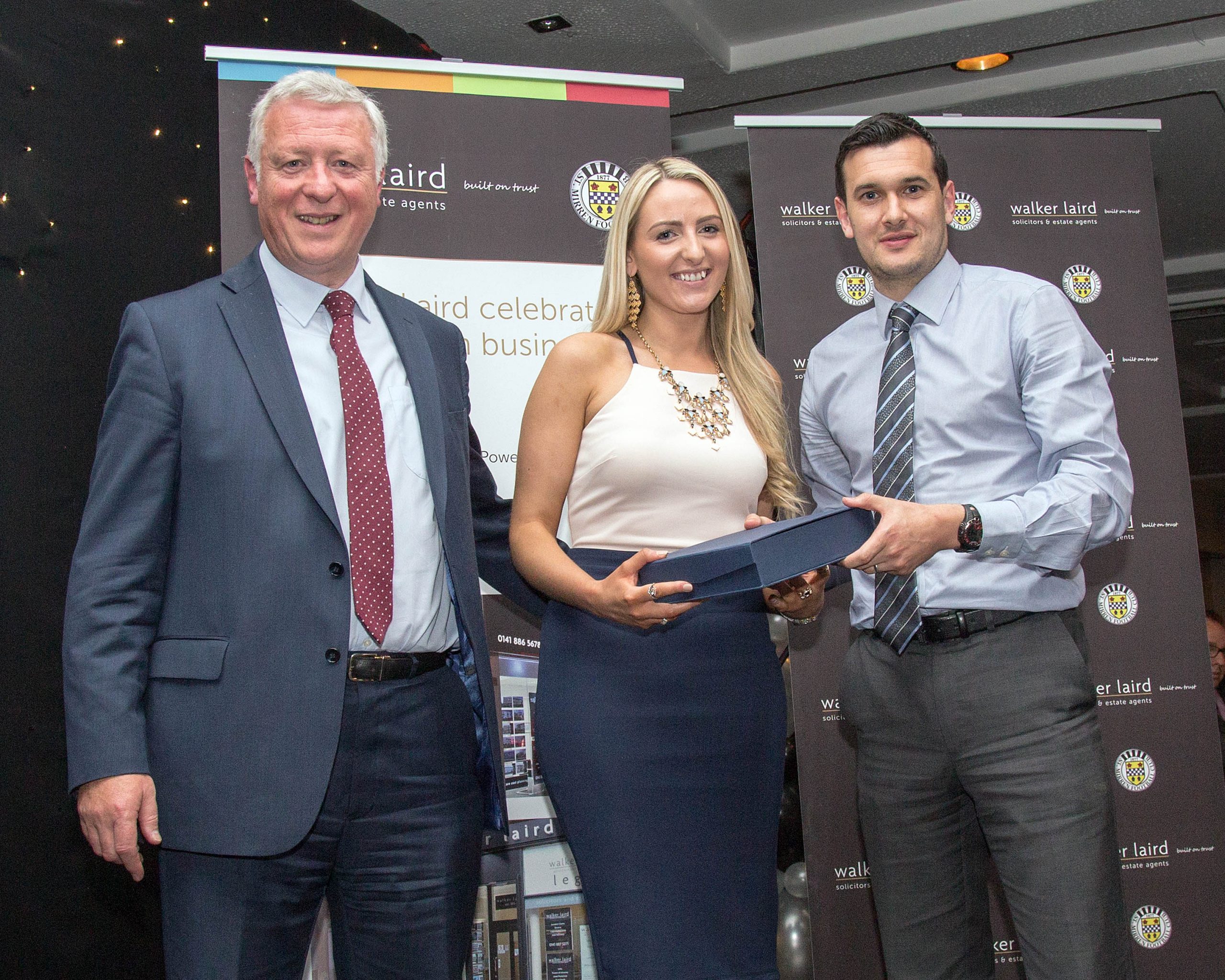 Walker Laird Return As Sponsors of St Mirren Awards Dinner Walker