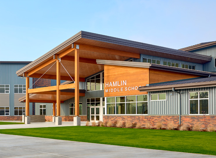 Hamlin Middle School wal