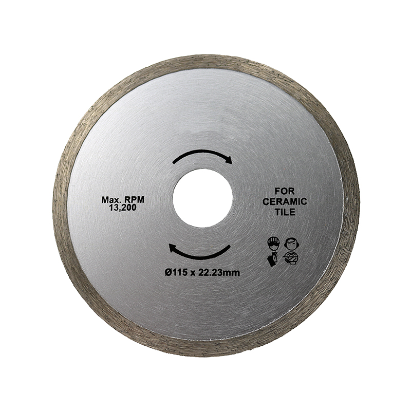 Continuous Rimmed Diamond Blades for cutting Ceramic Tiles