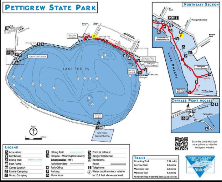 Lake Phelps at Pettigrew State Park Capt Tony's "Walkingangler"