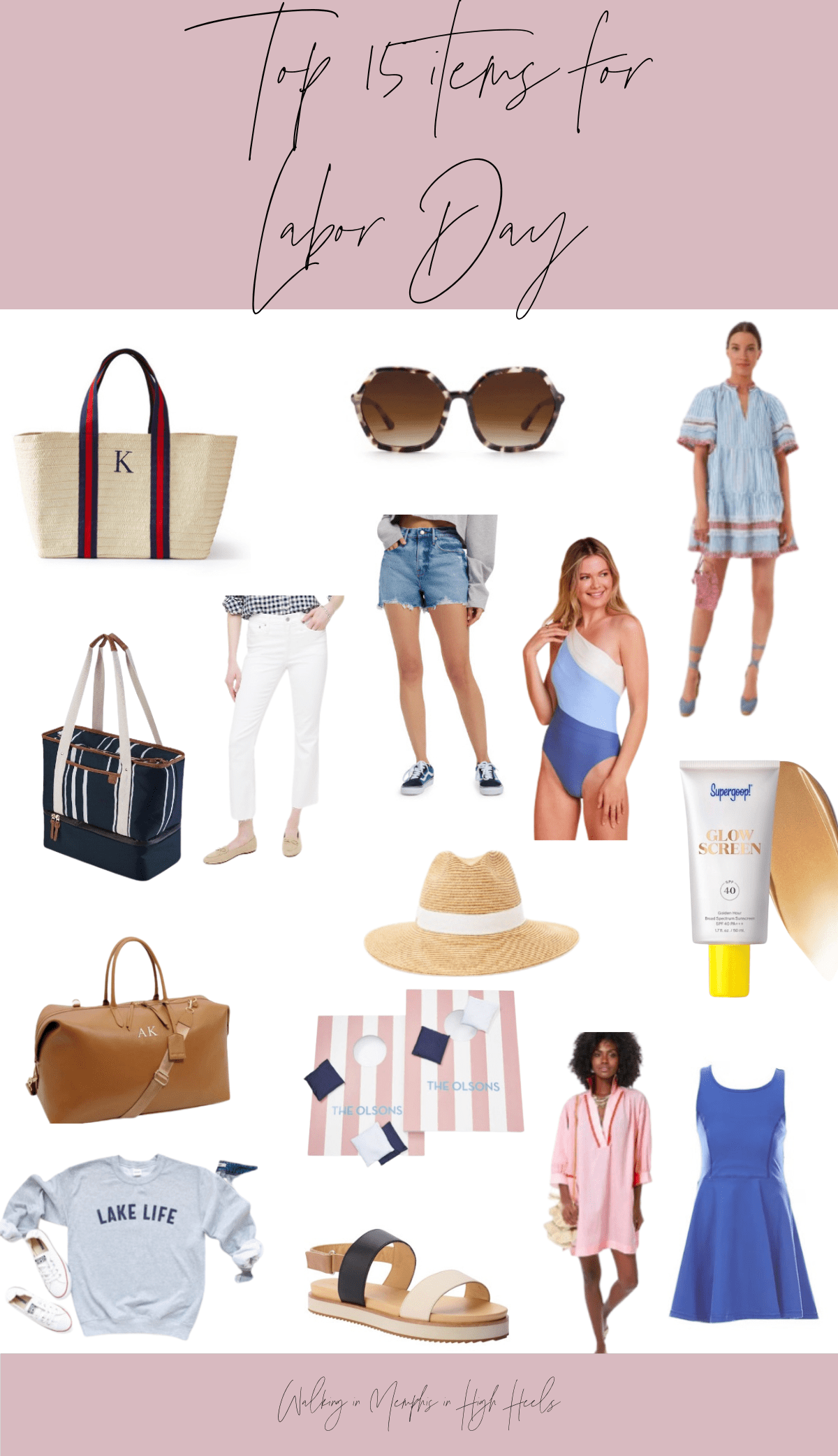 Labor Day Weekend Packing List Walking in Memphis in High Heels