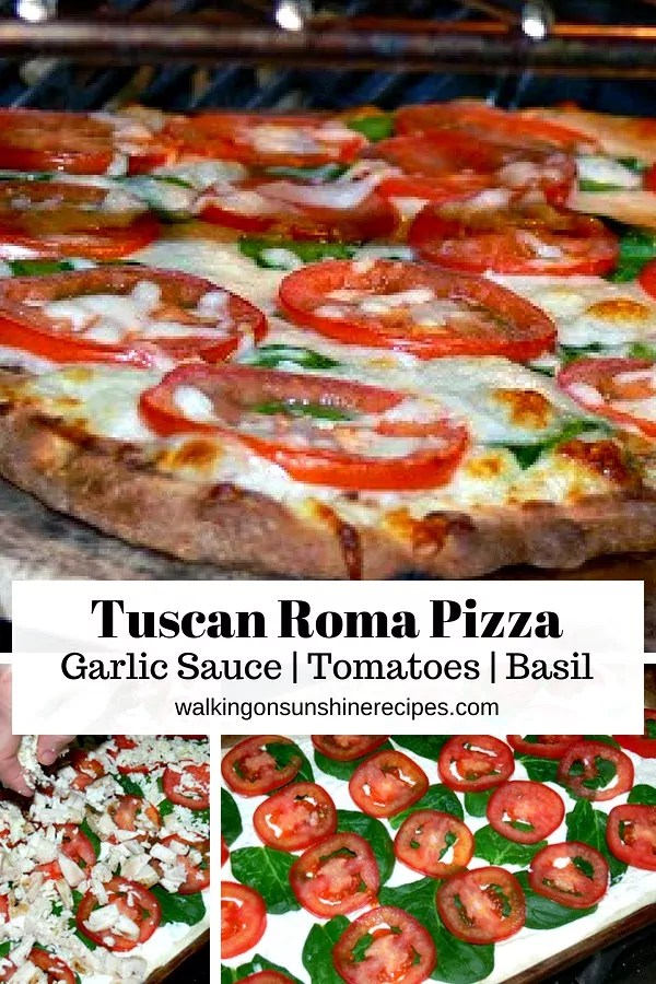 Tuscan Roma Pizza Dough with Homemade Garlic Sauce