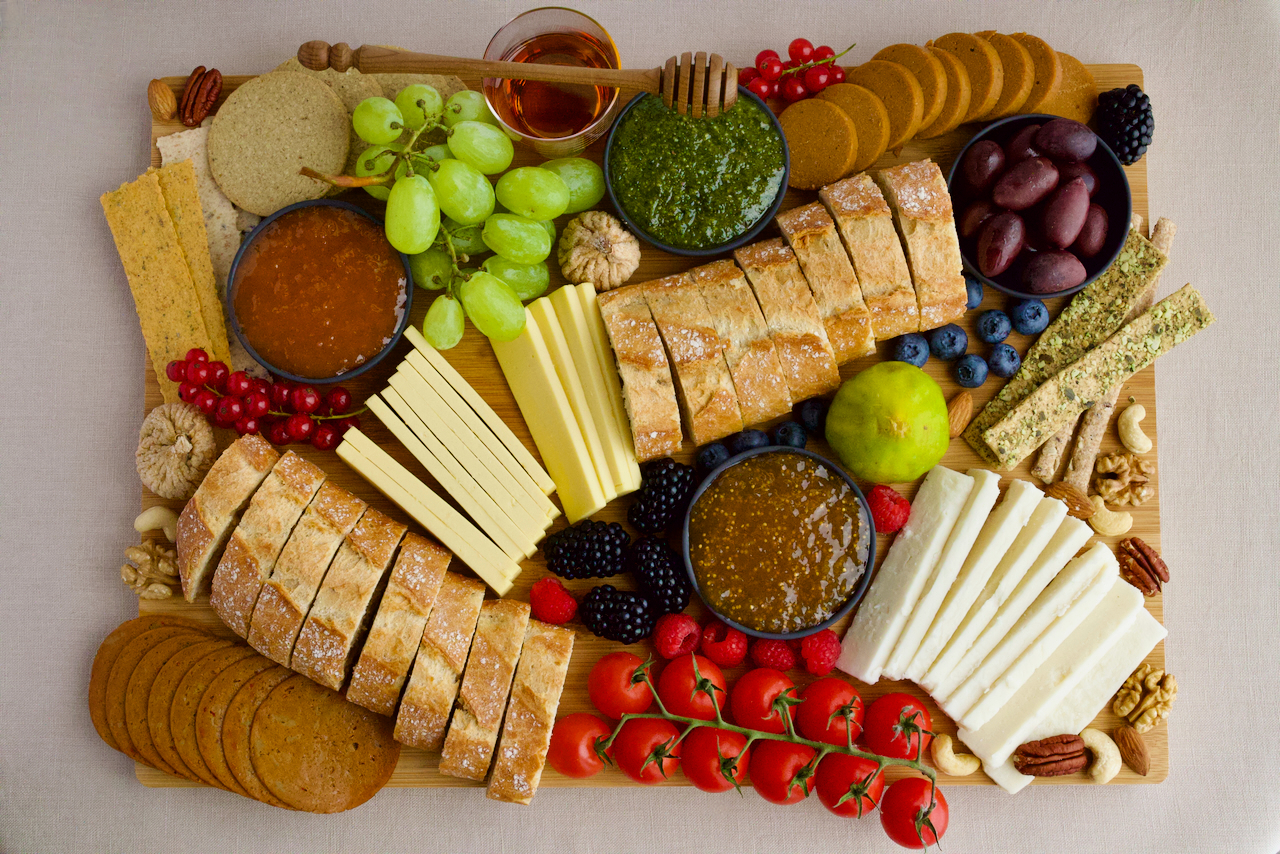 Vegan Cheese Board Walking Through Lavender Fields