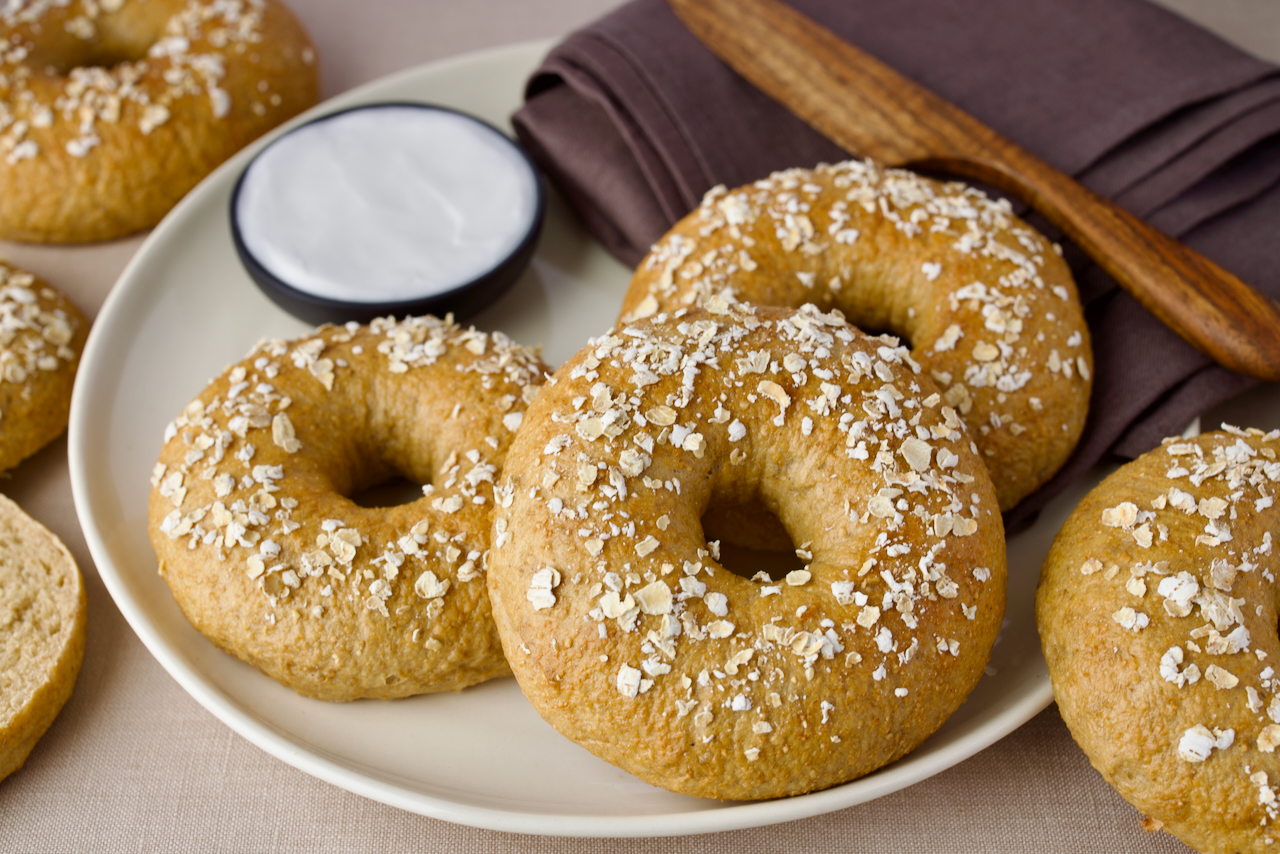 Oat Bran Bagels (V) Walking Through Lavender Fields