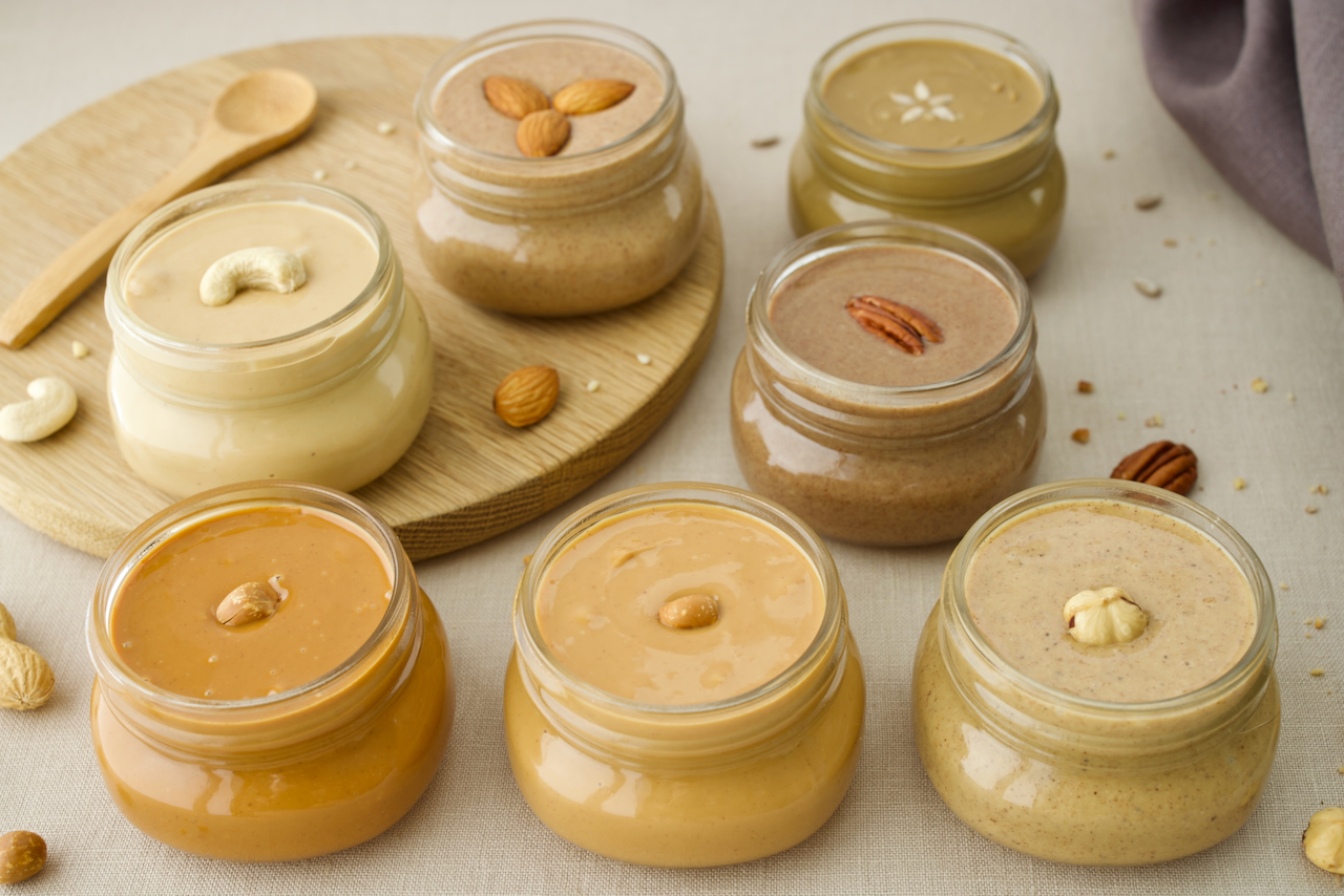 Homemade Nut and Seed Butters (Peanut, Hazelnut, Pecan, Cashew, Almond