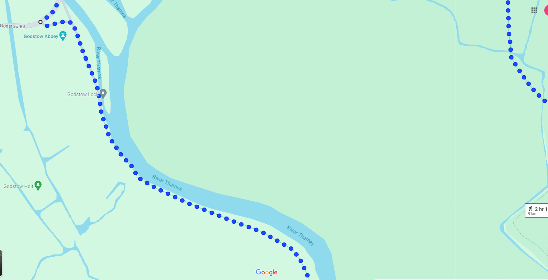 9km Meadow Run in Oxford Walk Run Cycle