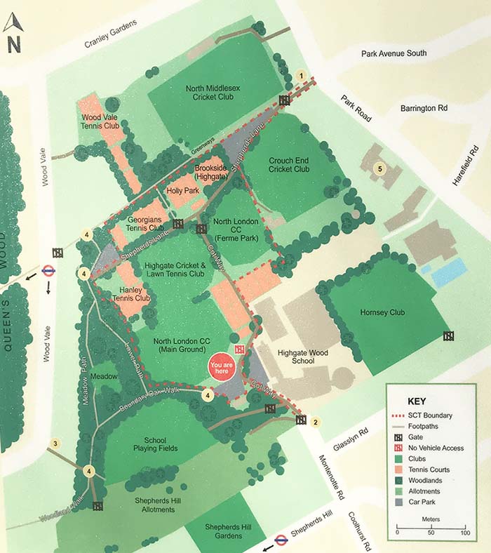 Queens Wood and Shepherd's Cot Walks on Hampstead Heath