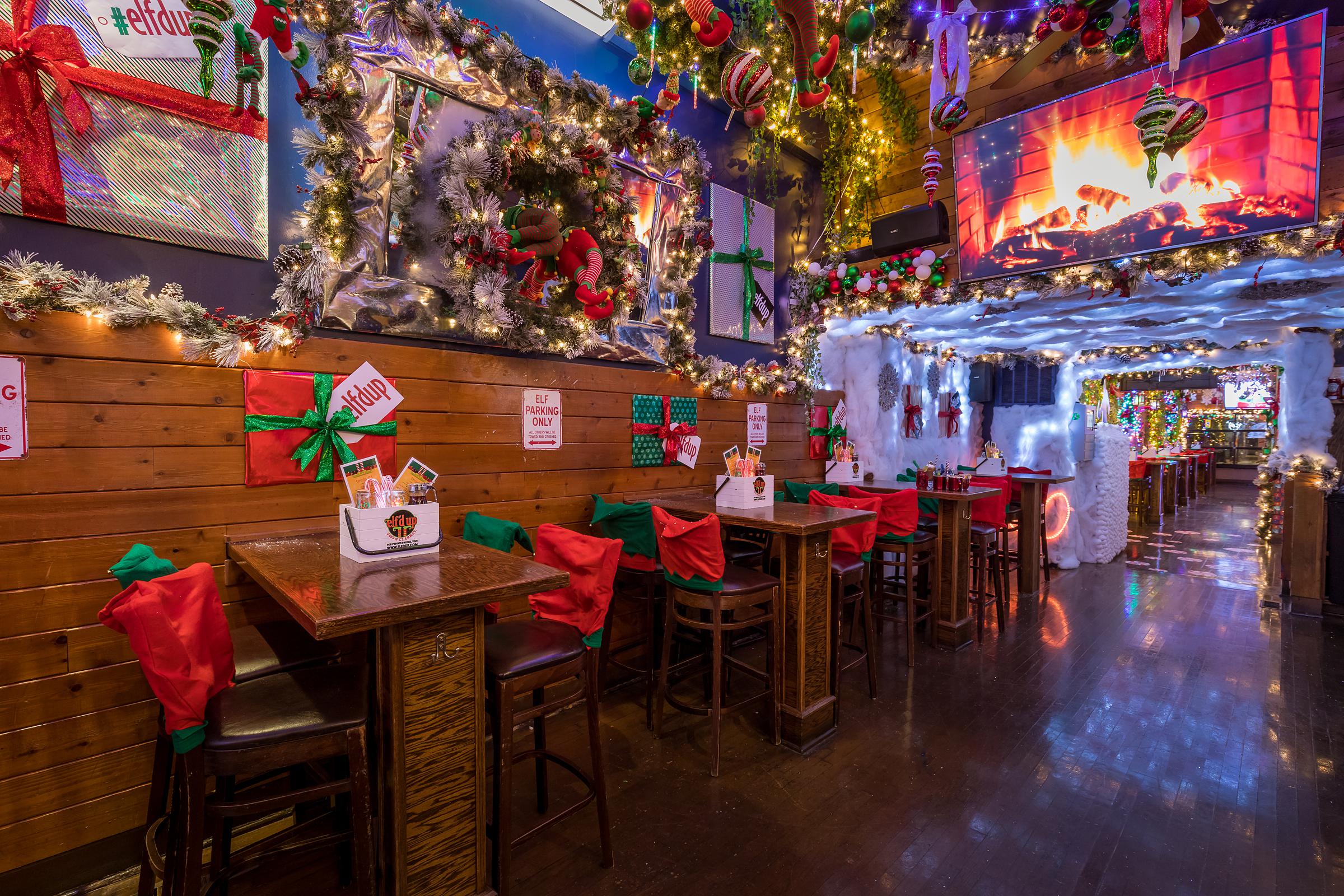Elf'd Up Christmas Popup Bar in Wrigleyville with Buddy the Elf