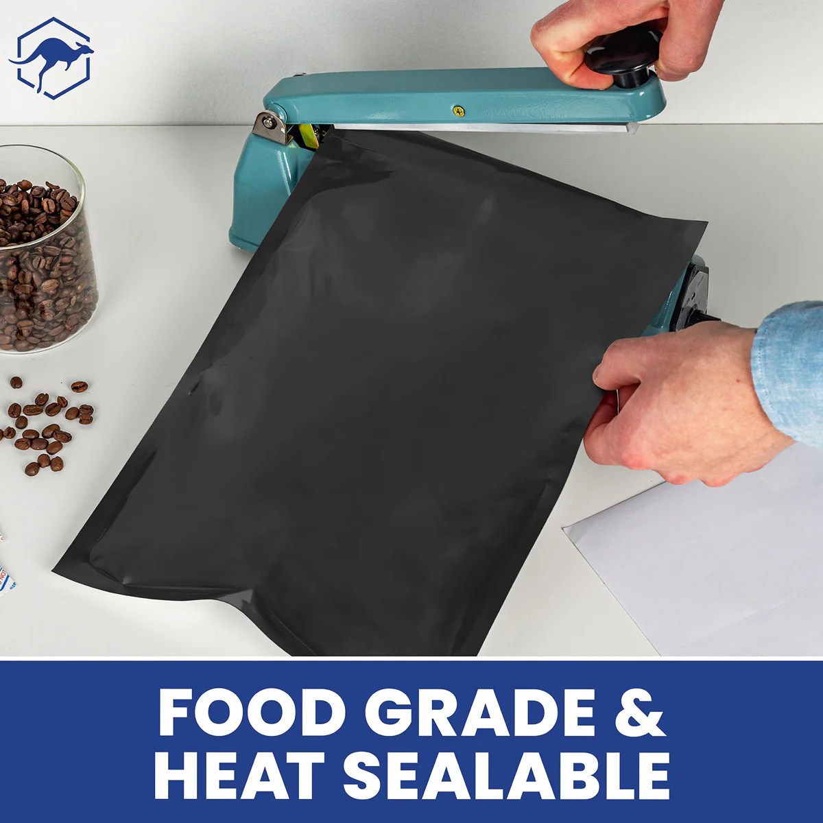 1 Gallon Mylar Bags with Oxygen Absorbers for Food Storage Wallaby Goods