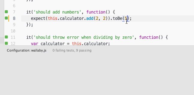 Wallaby.js Tutorials Atom tutorial