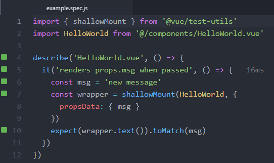 Wallaby.js Tutorials Vue CLI tutorial