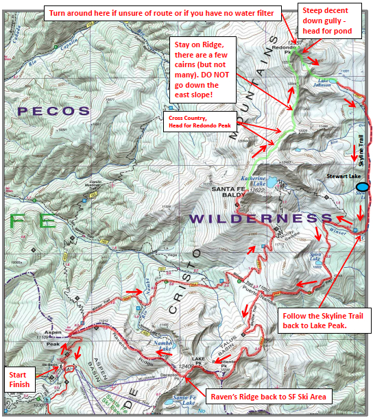 Pecos Wilderness Trail Map The Riff Of The Rio Grande Rift: Running In The Pecos Wilderness And Up Santa Fe Baldy – Wandering In The Mountains