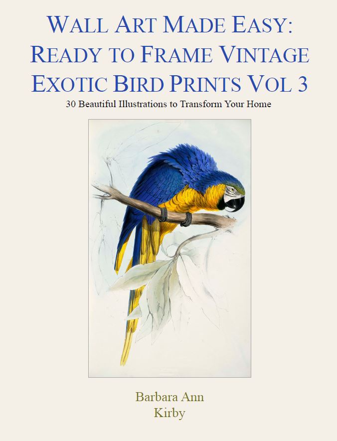 Exotic Bird Prints Vol 3 Wall Art Made Easy