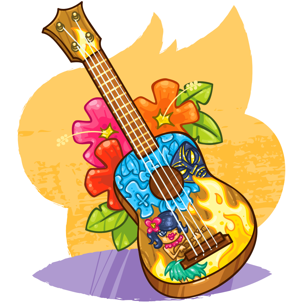 Ukulele Cartoon Ukulele Reading Class Dekorisori