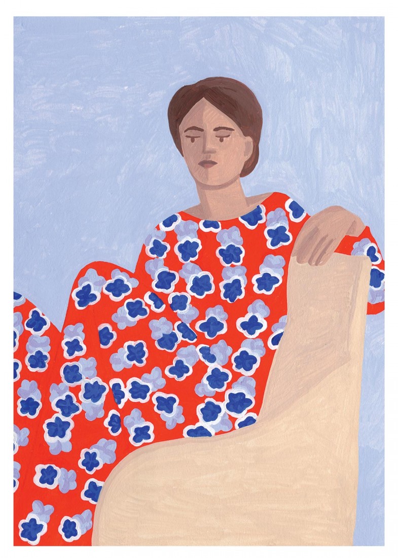 "Flower Lady" poster by Iga Kosicka