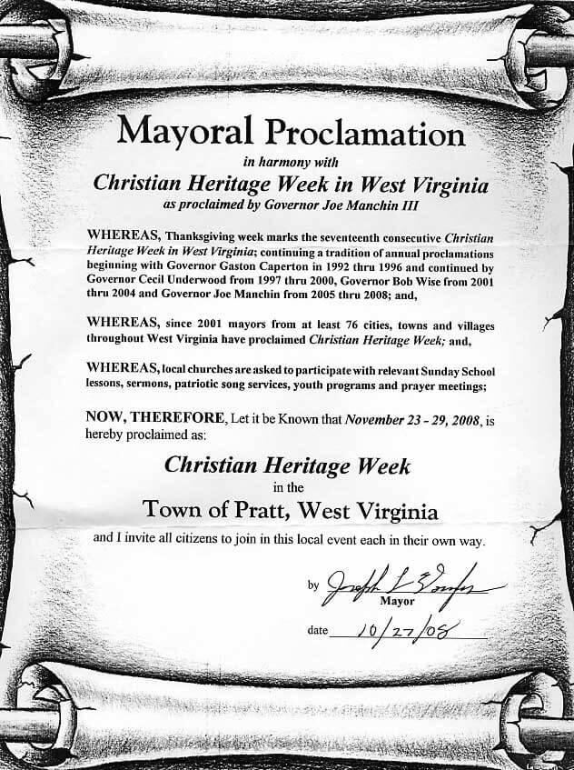 Pratt, West Virginia 2008 WallBuilders