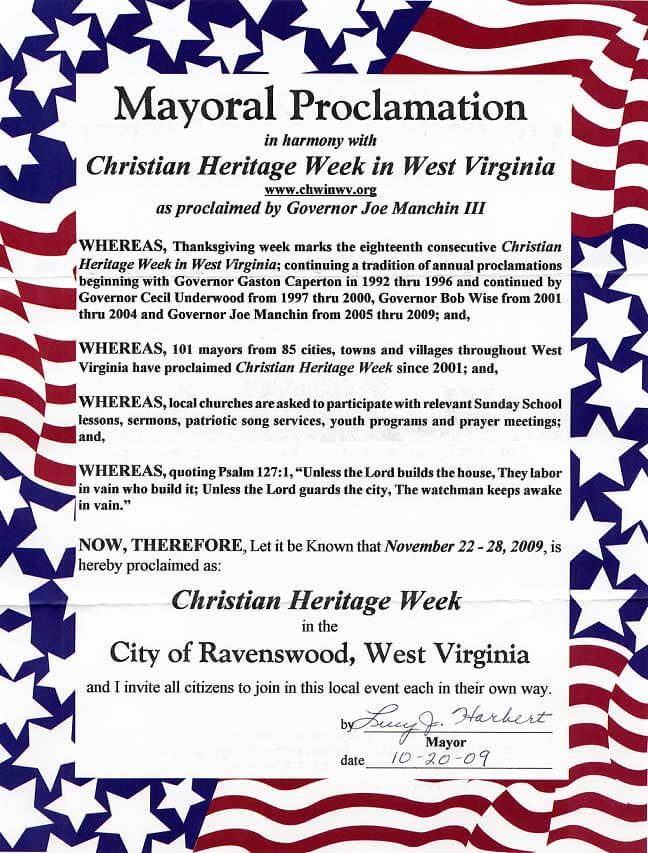 Ravenswood, West Virginia 2009 WallBuilders