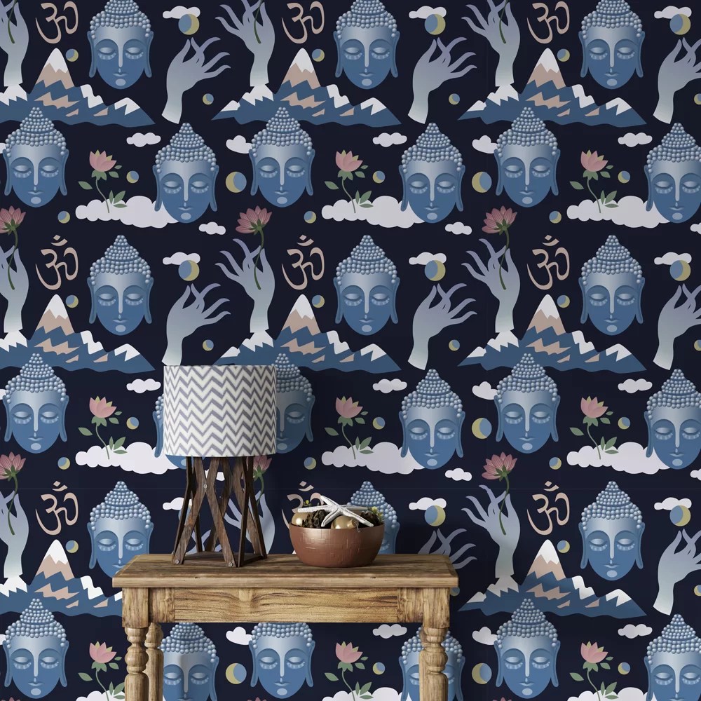 Green Tree Leaf Mountain Wallpaper In Mandir, wallpaper in jalandhar