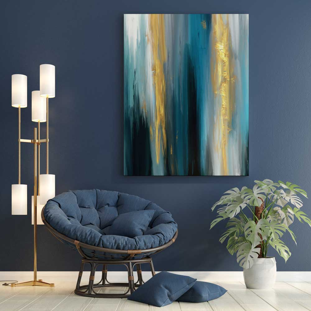 Contemporary Hand Painted Wall Art Wallcastle