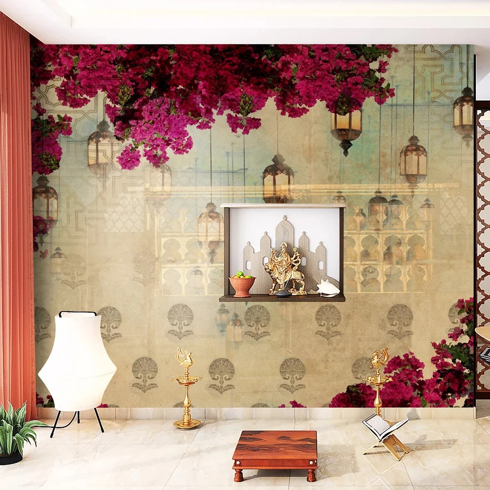 3d Wallpaper For Mandir Wall Buy Discount