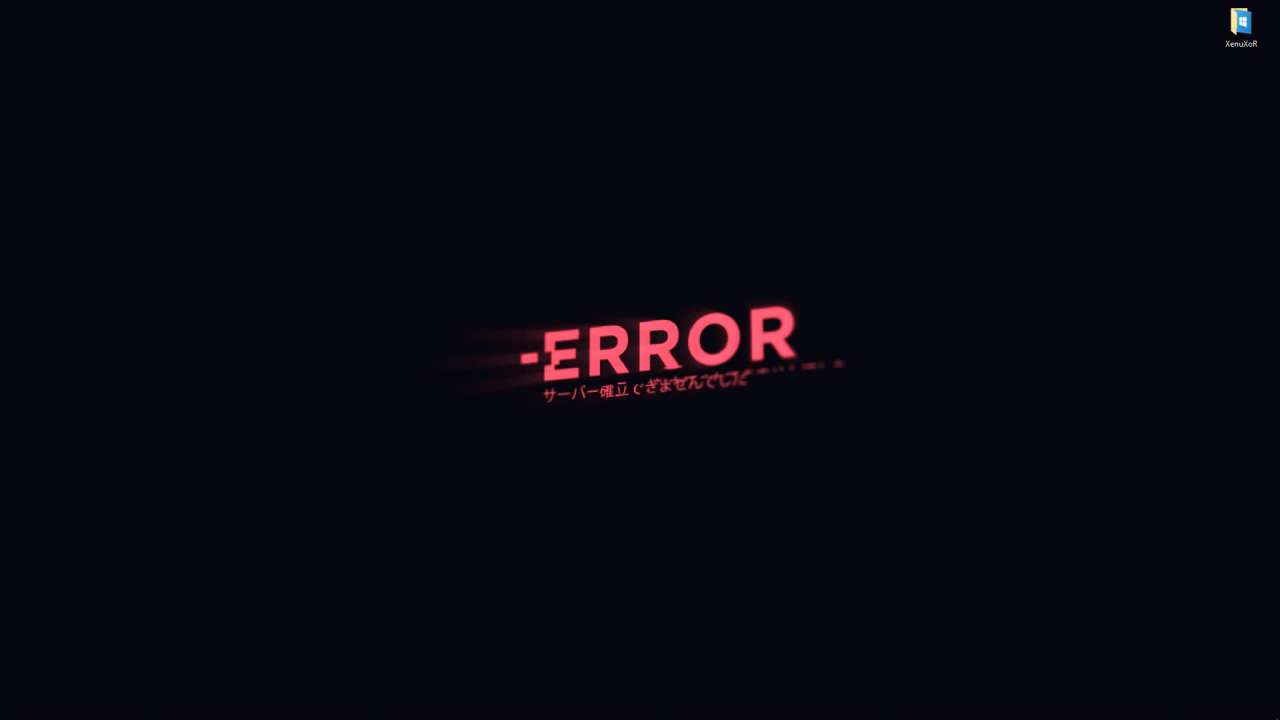 Live wallpaper Red inscription Error on a black background download on