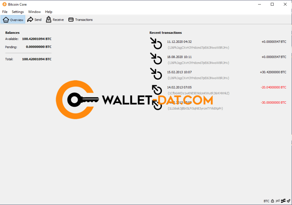 100 ₿ Wallet.dat files for BTC & Altcoins