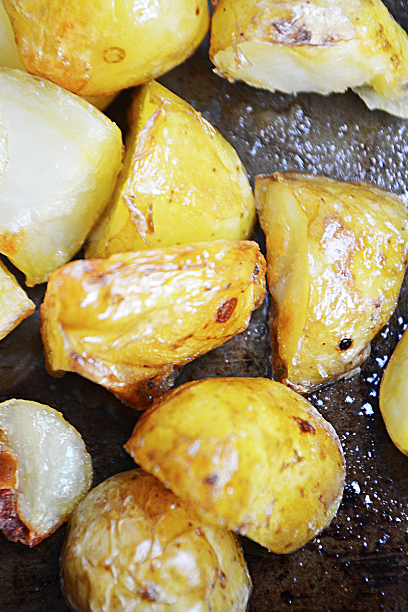 Crispy Garlic & Sea Salt Potatoes Wallflower Kitchen