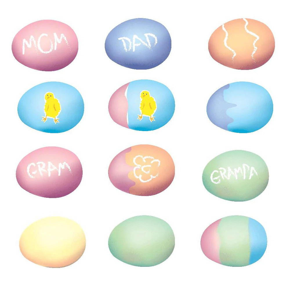 Easter Egg Wall Decals Wallhogs