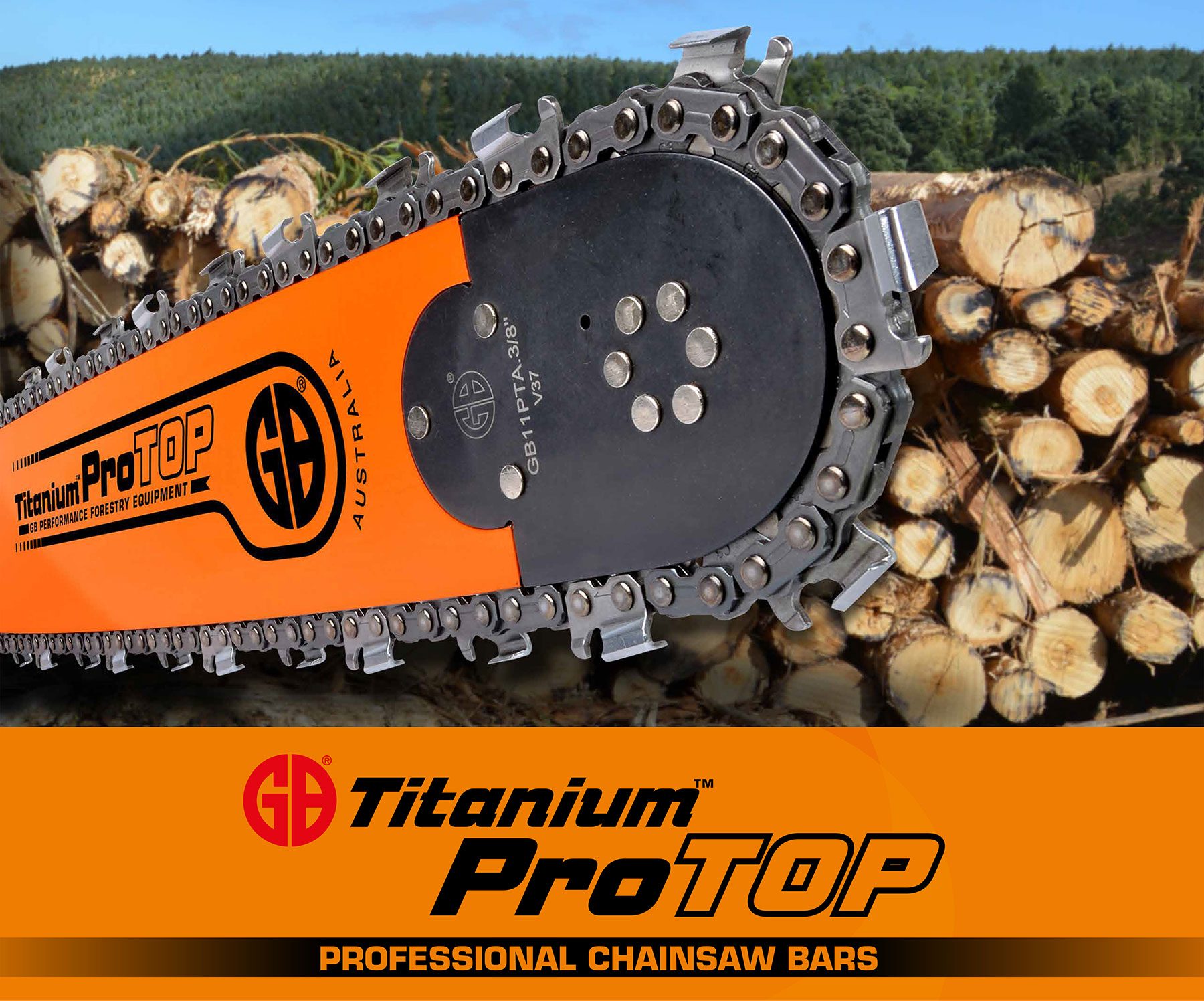 Titanium® ProTOP™ Pro Chainsaw Bar nblake