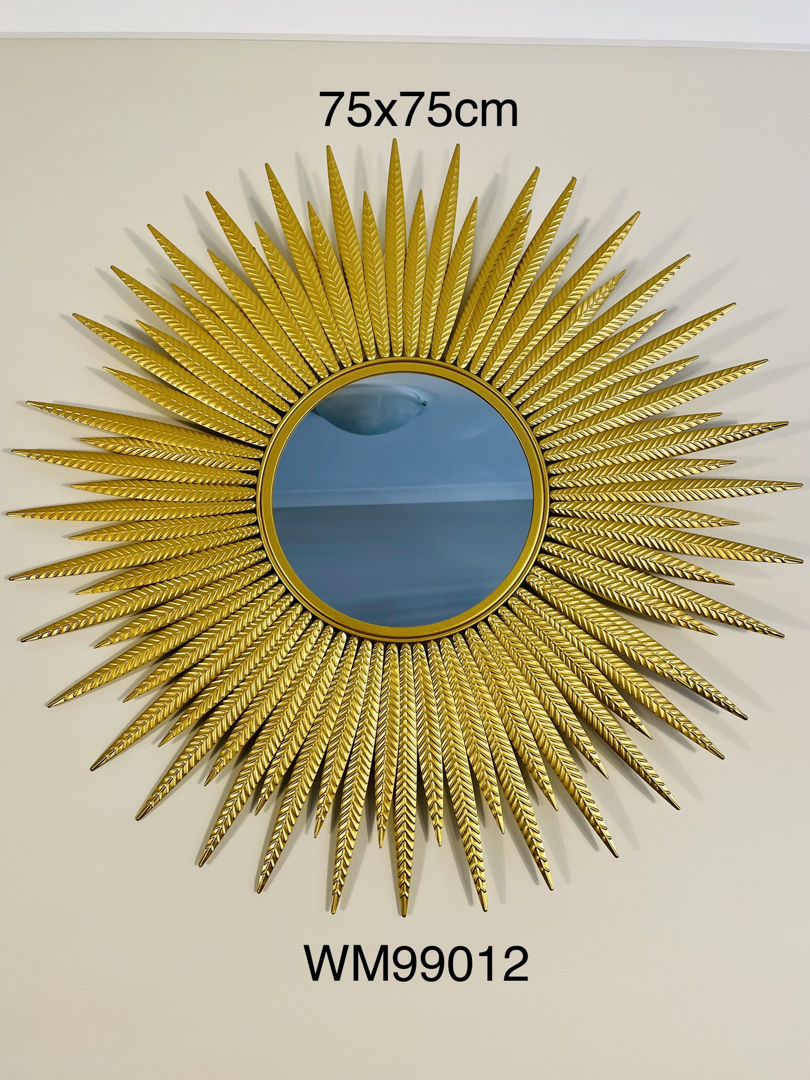 Luxury Creative Gold Sun Metal Wall Mirror Decor Art Wall O'Decor