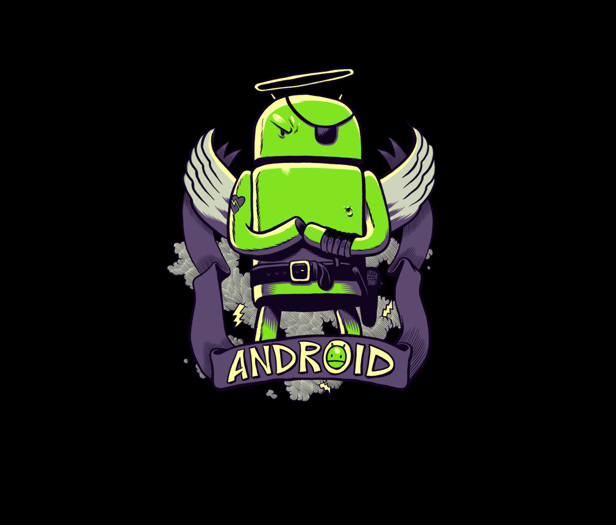 Android Logo Black Android Tablet Crop ko I WALL FREE