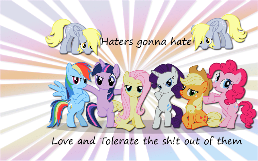 Haters gonna hate wallpaper with lyrics by Timexturner on DeviantArt