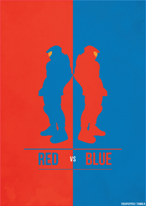 Red Vs Blue Poster Imgur