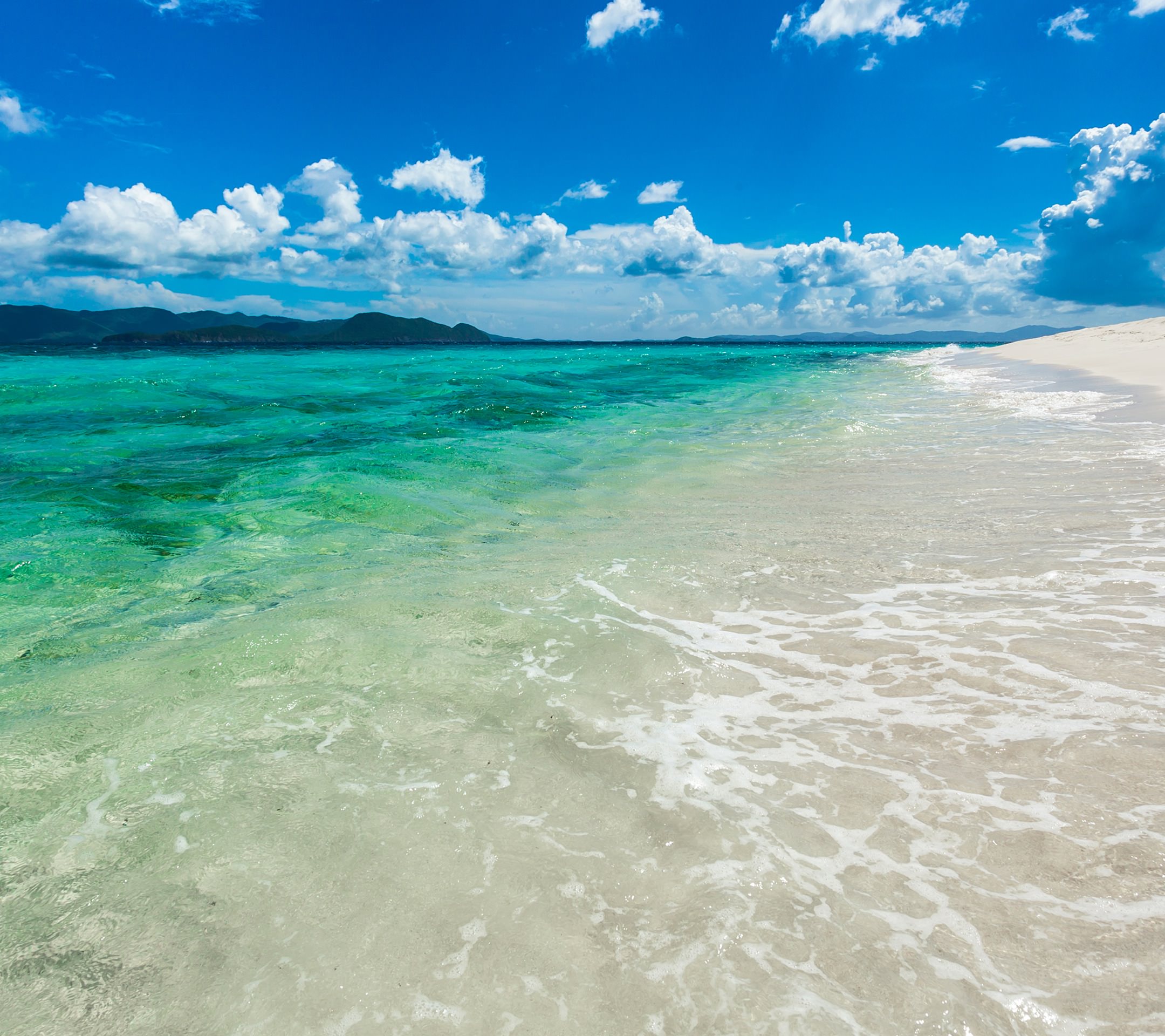 Paisaje del mar verde wallpaper.sc Android