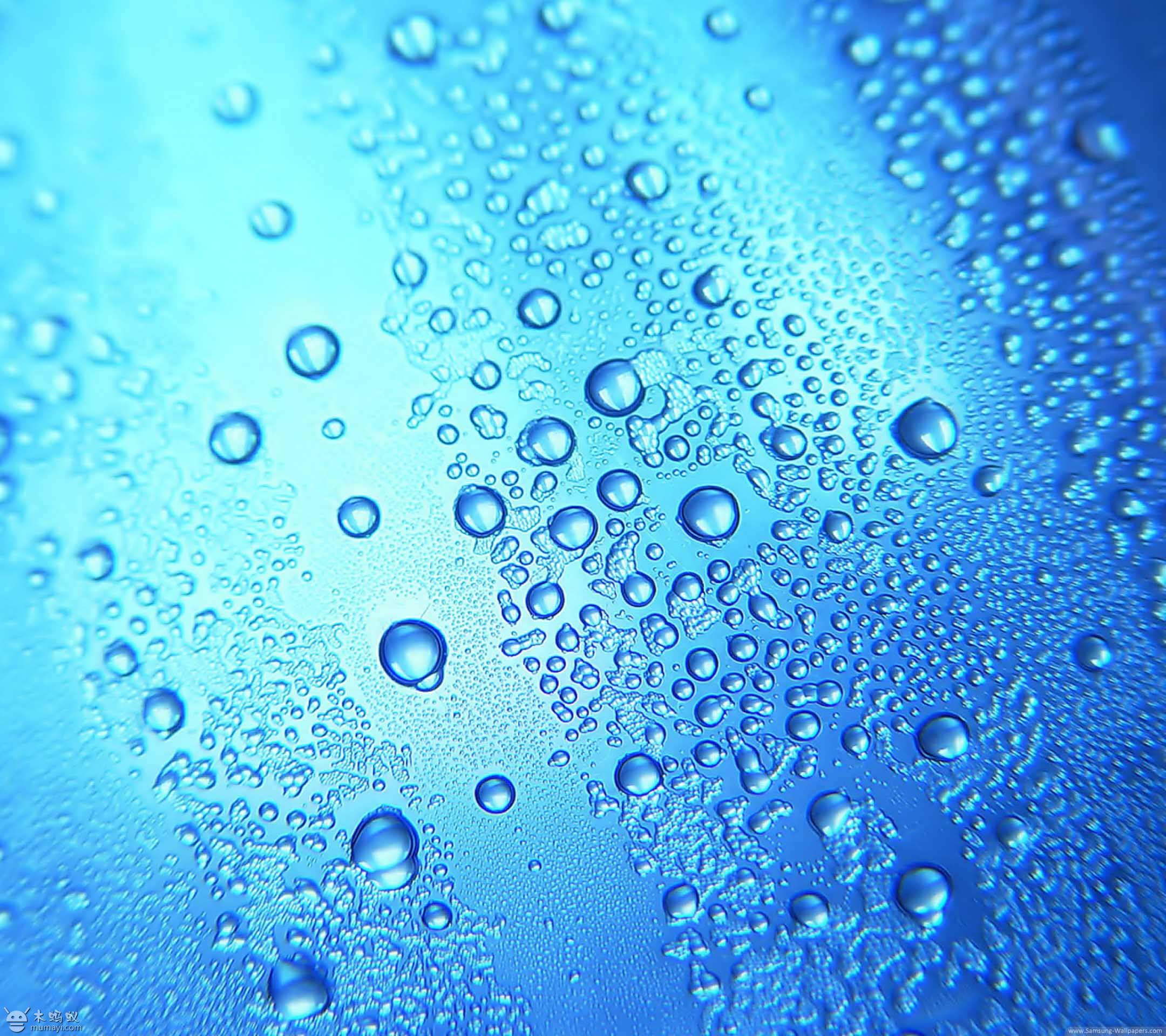 air alami tetes biru wallpaper.sc Android
