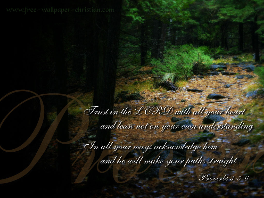 Proverbs 356 Trust in the Lord Wallpaper Christian Wallpapers and