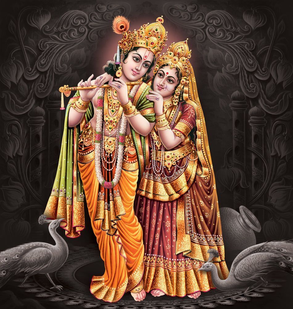 Radha Krishna Black Wallpapers Top Free Radha Krishna Black