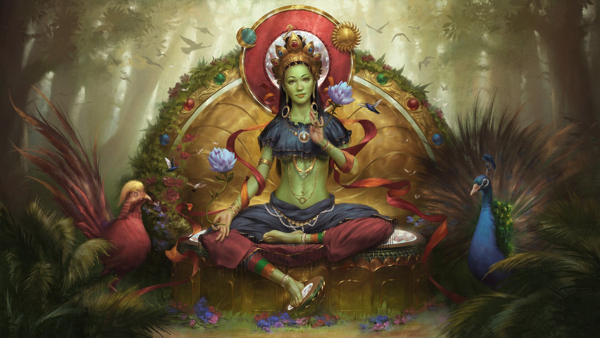 Green Tara Wallpapers Top Free Green Tara Backgrounds WallpaperAccess