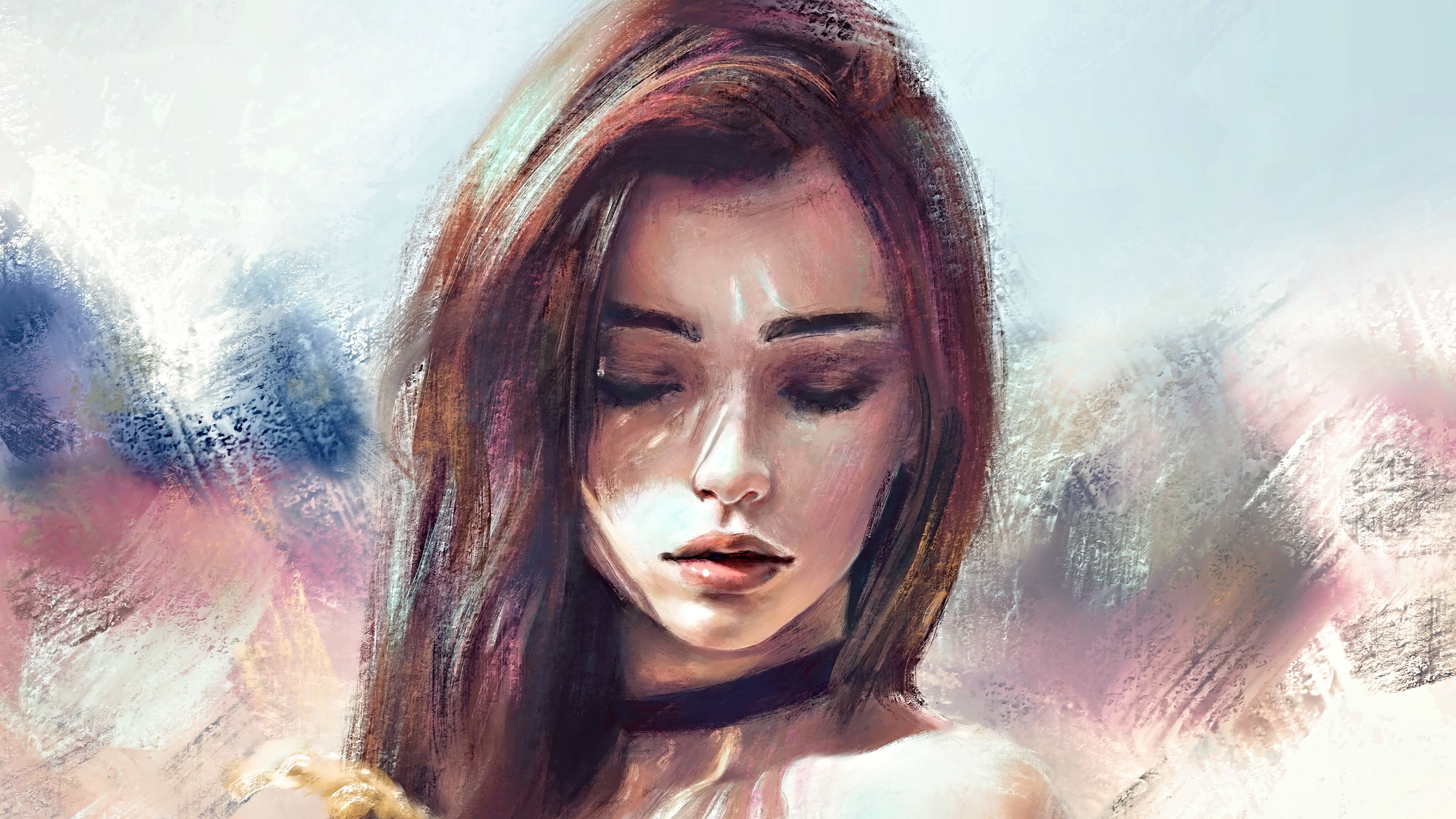 Women Painting Wallpapers Top Free Women Painting Backgrounds