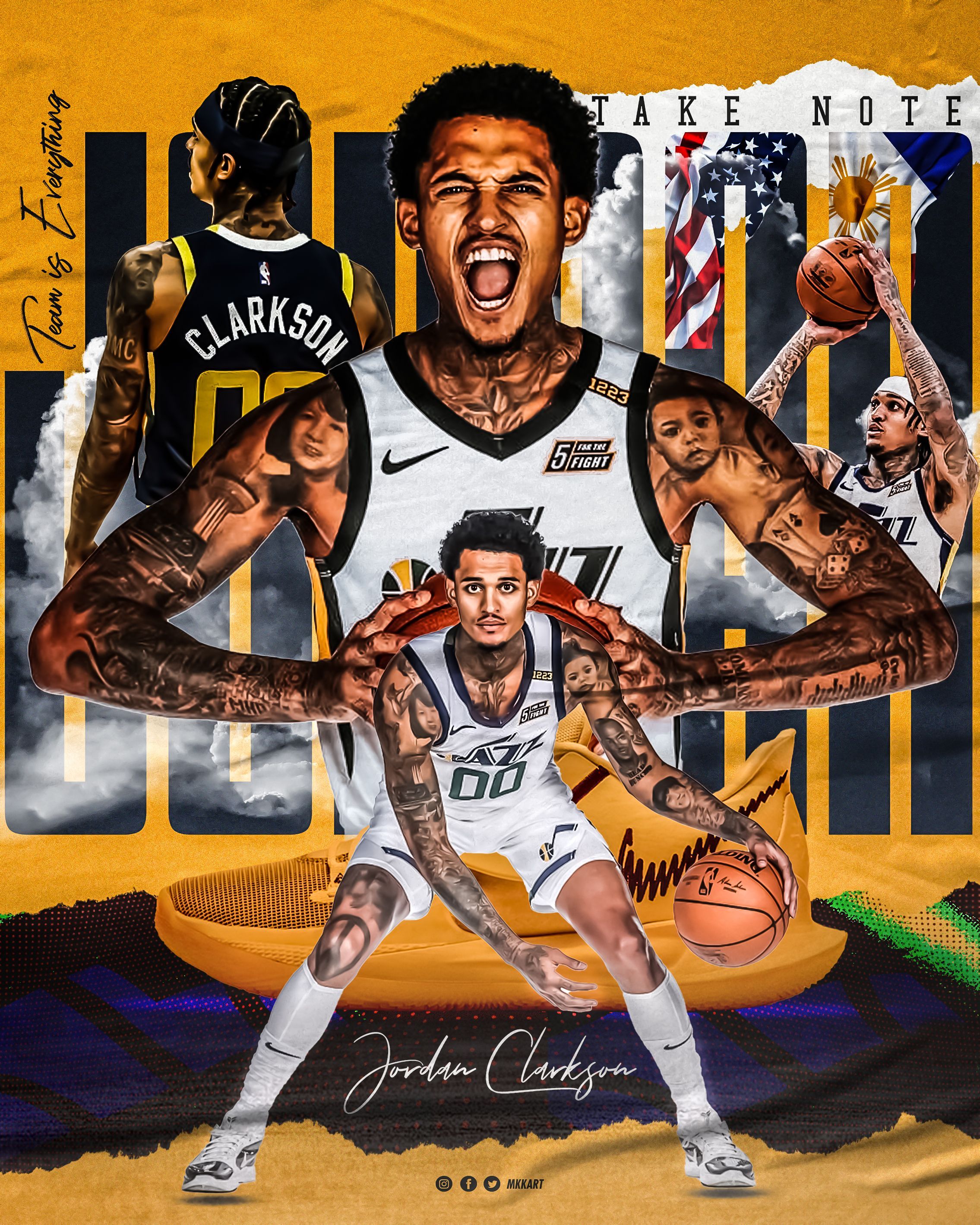 Jordan Clarkson Wallpapers Top Free Jordan Clarkson Backgrounds