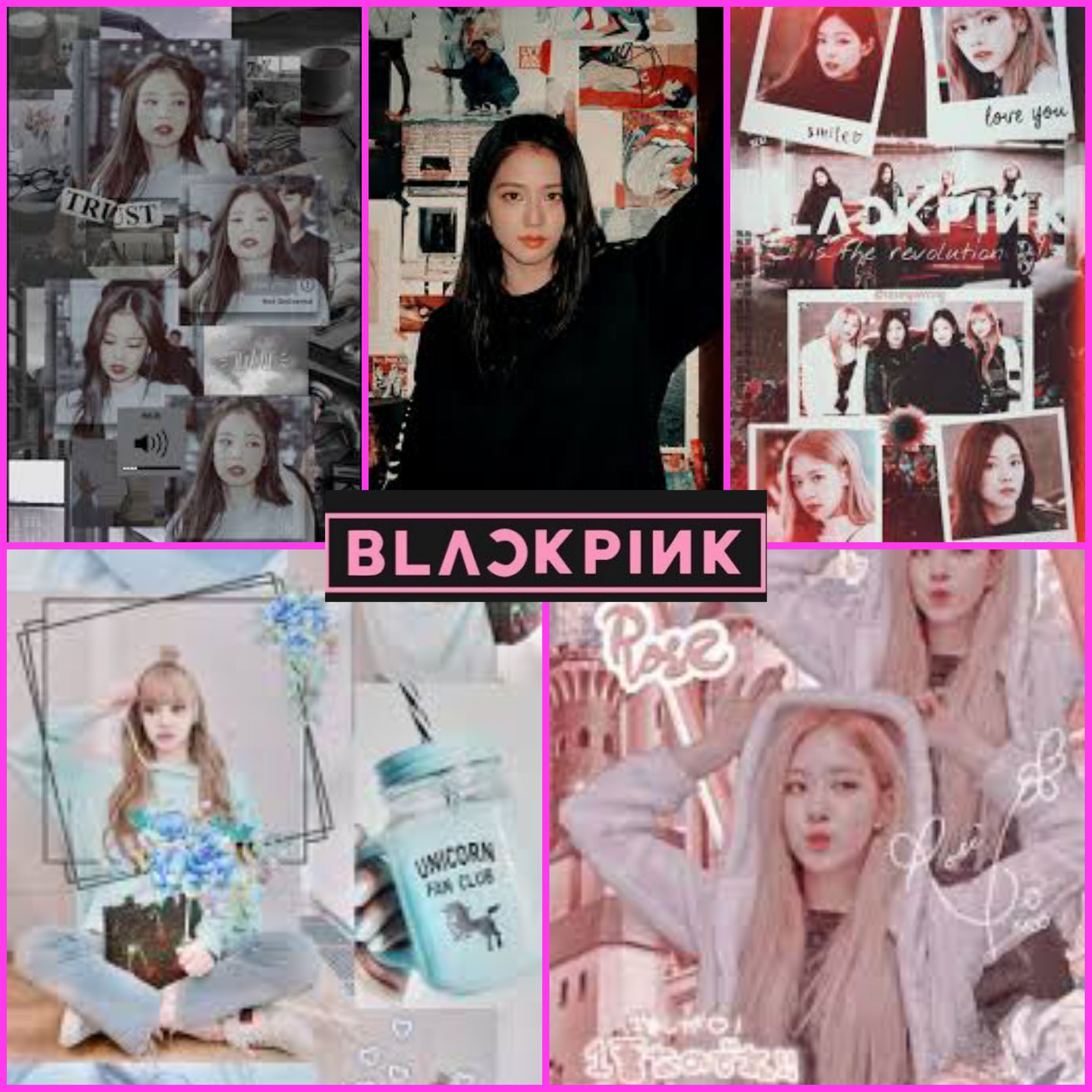 Blackpink Collage Wallpapers Top Free Blackpink Collage Backgrounds