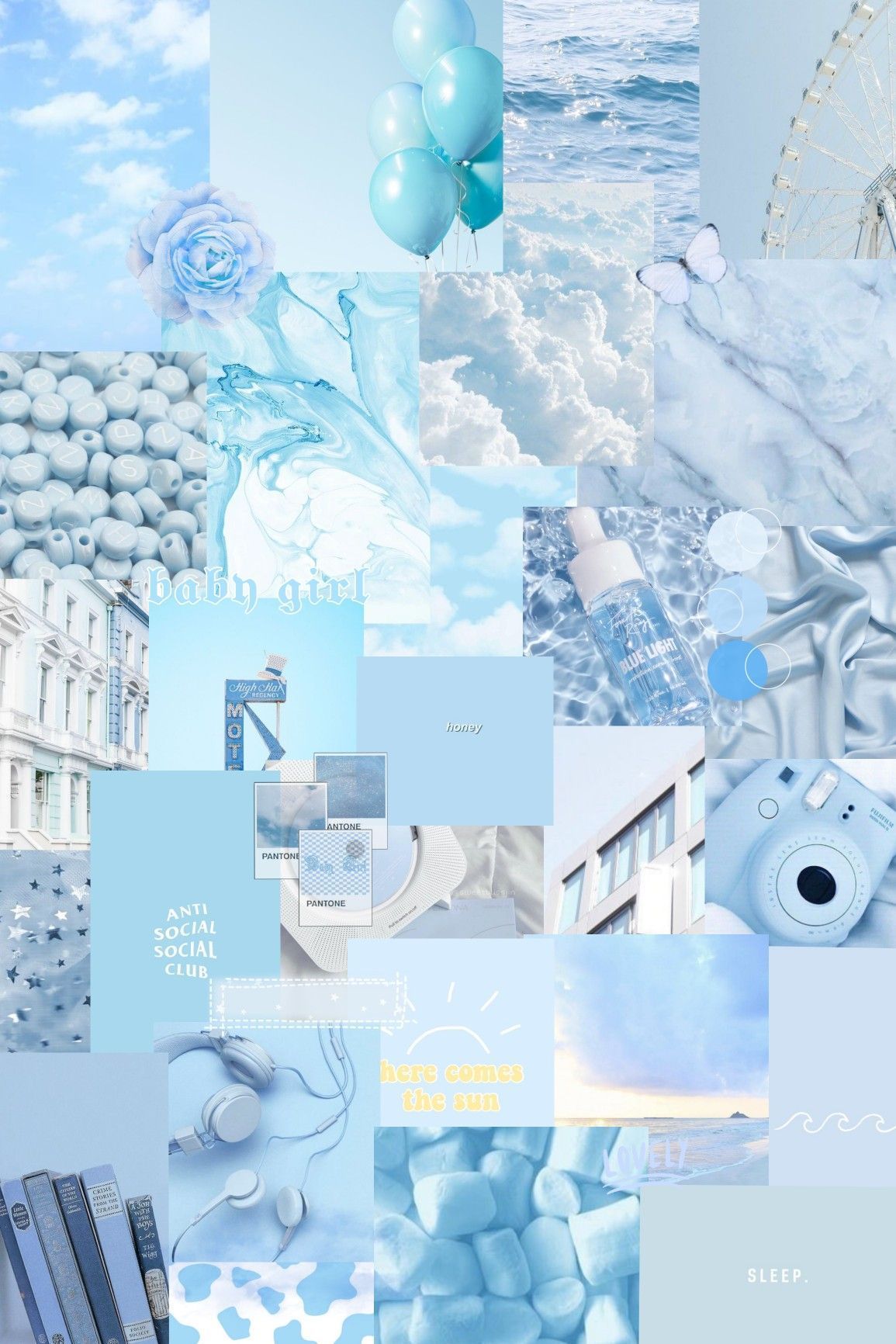 Light Blue Collage Wallpapers Top Free Light Blue Collage Backgrounds