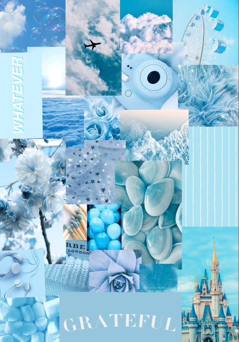 Light Blue Collage Wallpapers Top Free Light Blue Collage Backgrounds