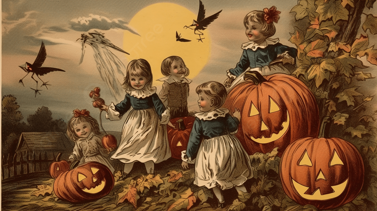 Retro Halloween Wallpapers Top Free Retro Halloween Backgrounds