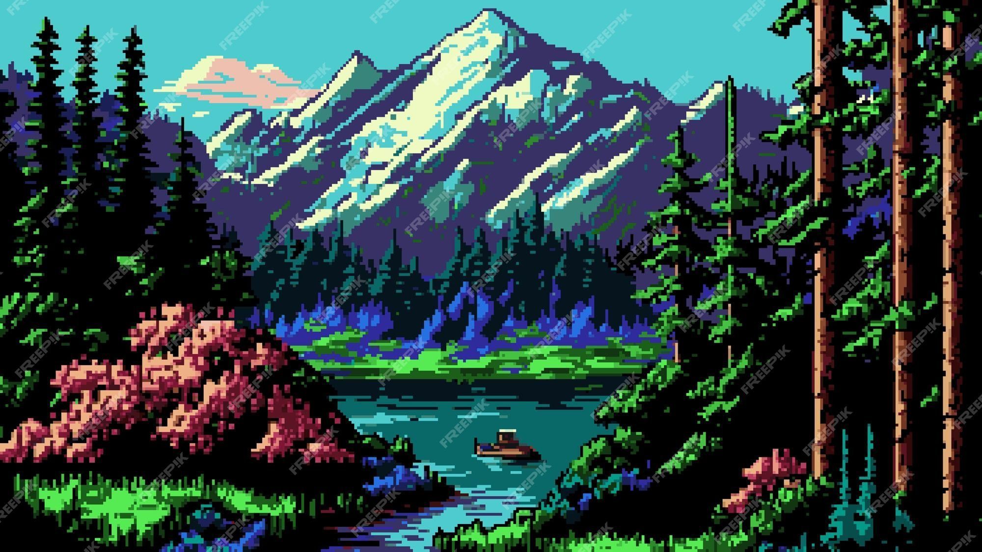Nature Pixel Art Wallpapers Top Free Nature Pixel Art Backgrounds